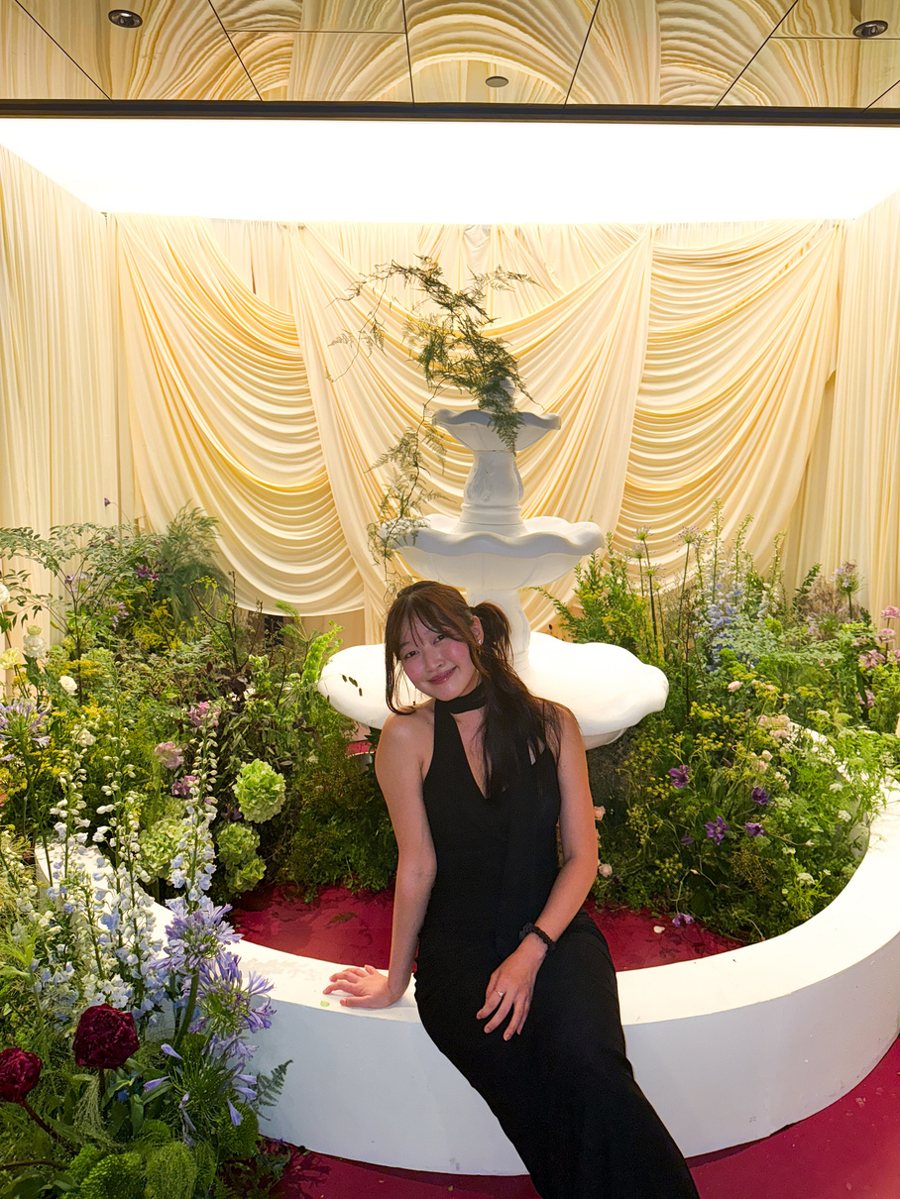 Jerrine in a garden