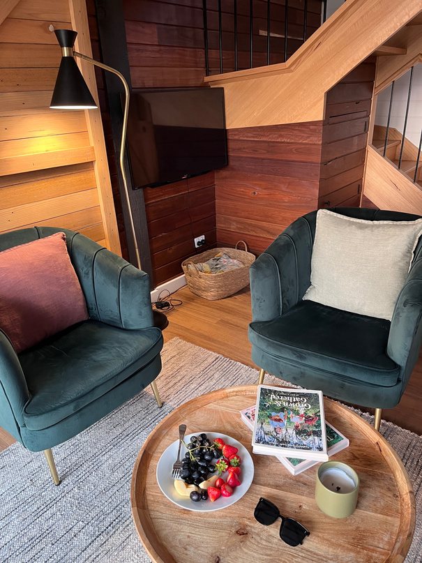 Styled still, reading nook